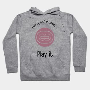 "Life is just a game, play it!"  T-shirts and props with sport motto. ( Cricket Theme ) Hoodie